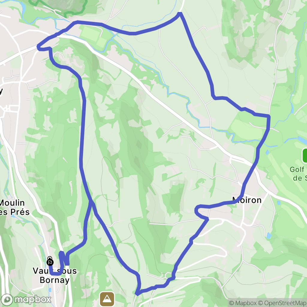 Macornay : carte du parcours de randonnée - France