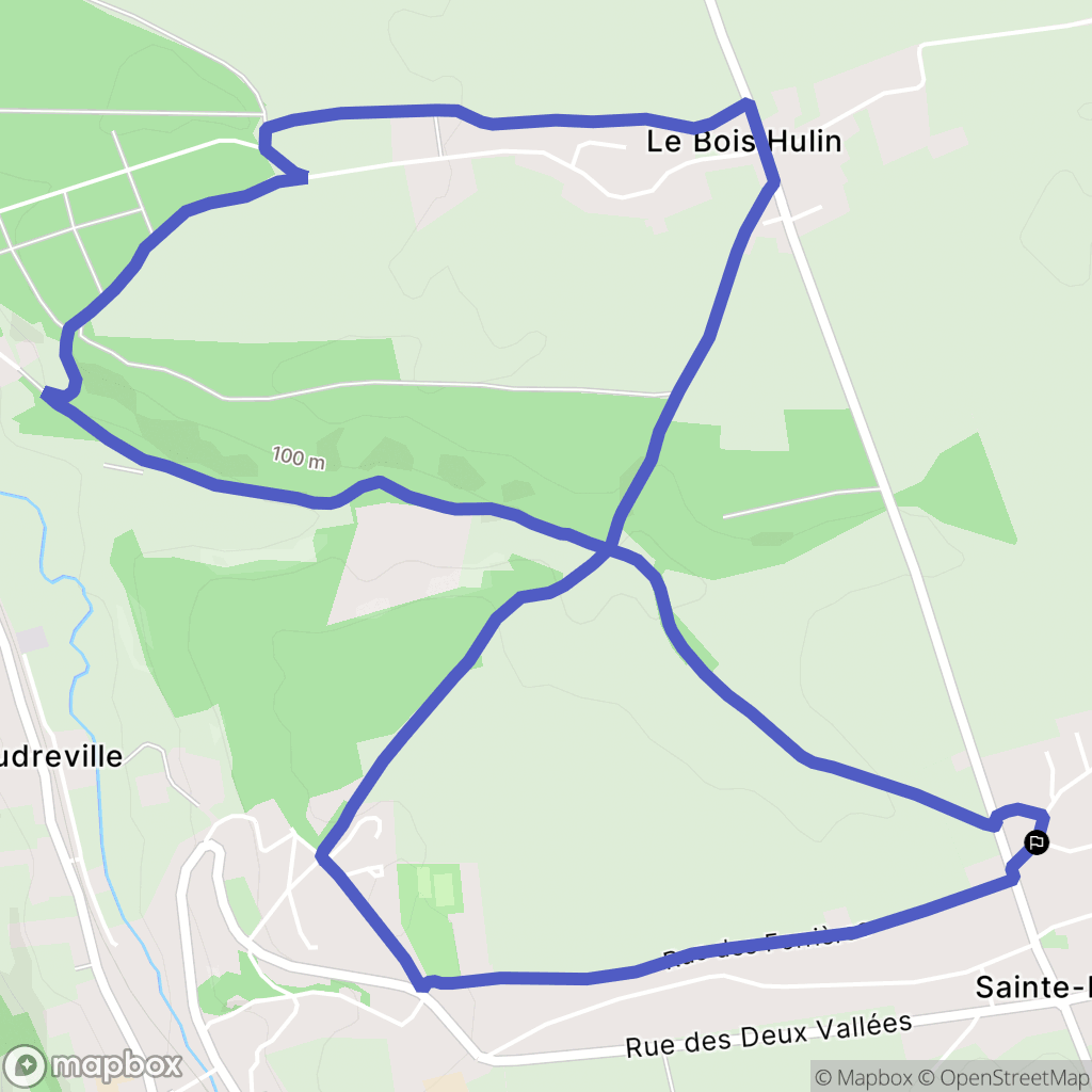 Sainte-Foy : carte du parcours de randonnée - France