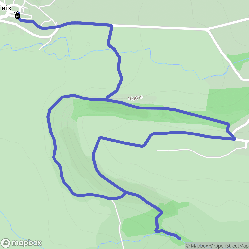 Chastreix : carte du parcours de randonnée - France