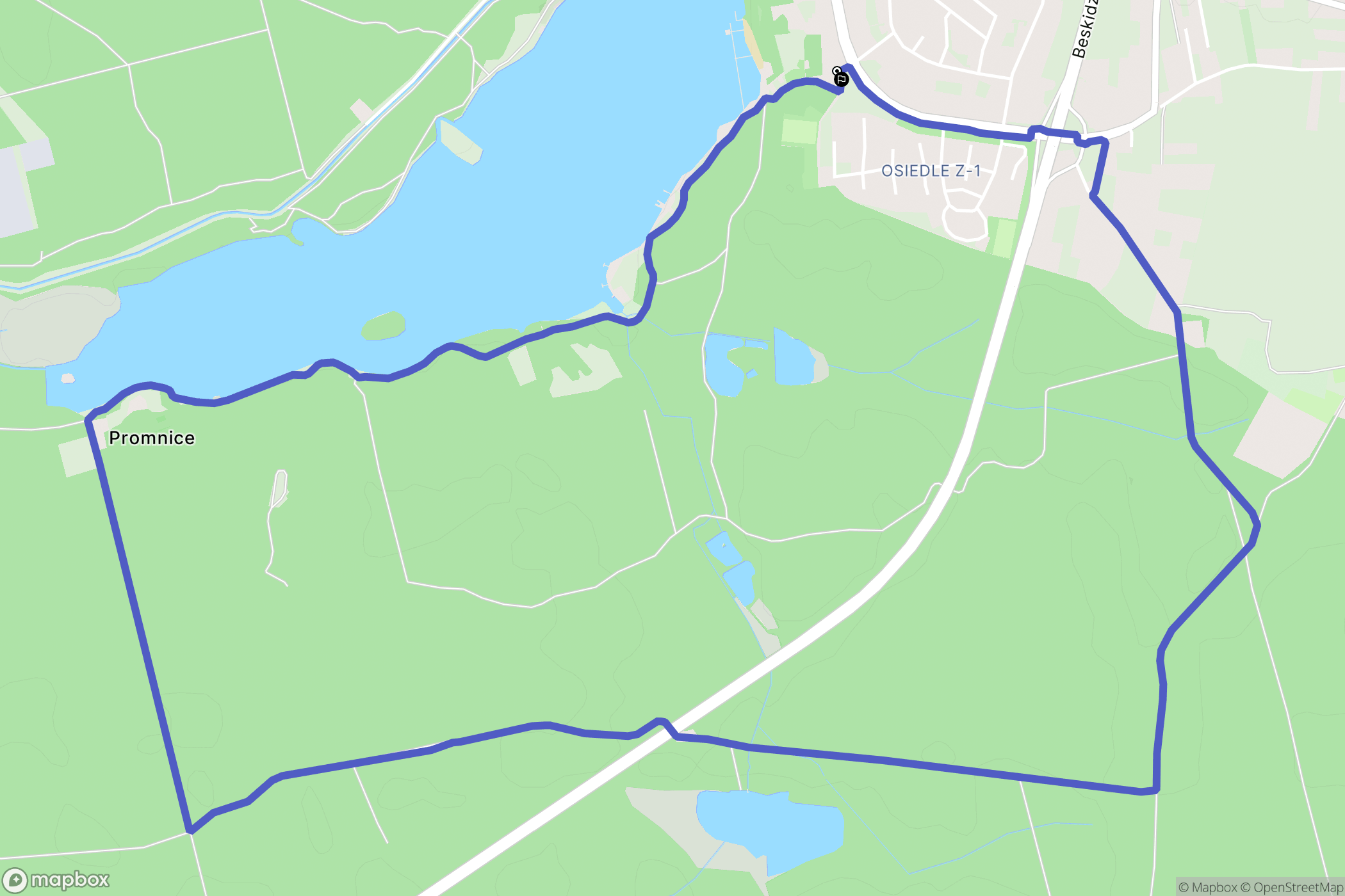 Tychy: mapa trasy - Poland