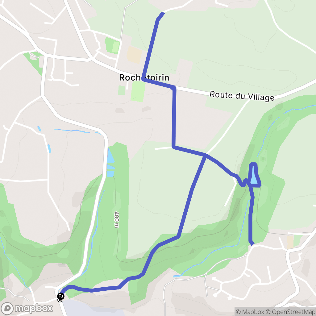 Rochetoirin : carte du parcours de randonnée - France
