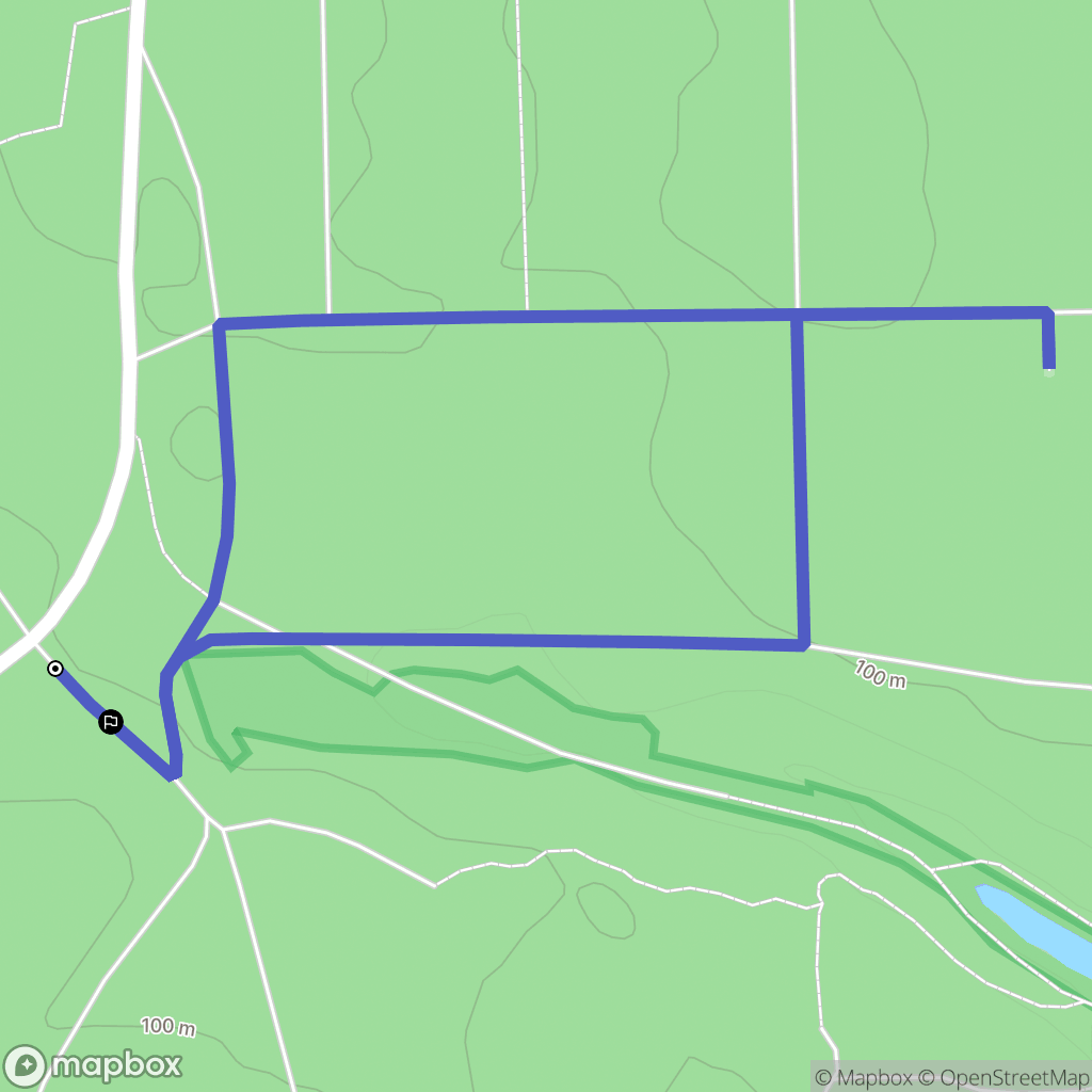 Jeziory: mapa trasy - Poland