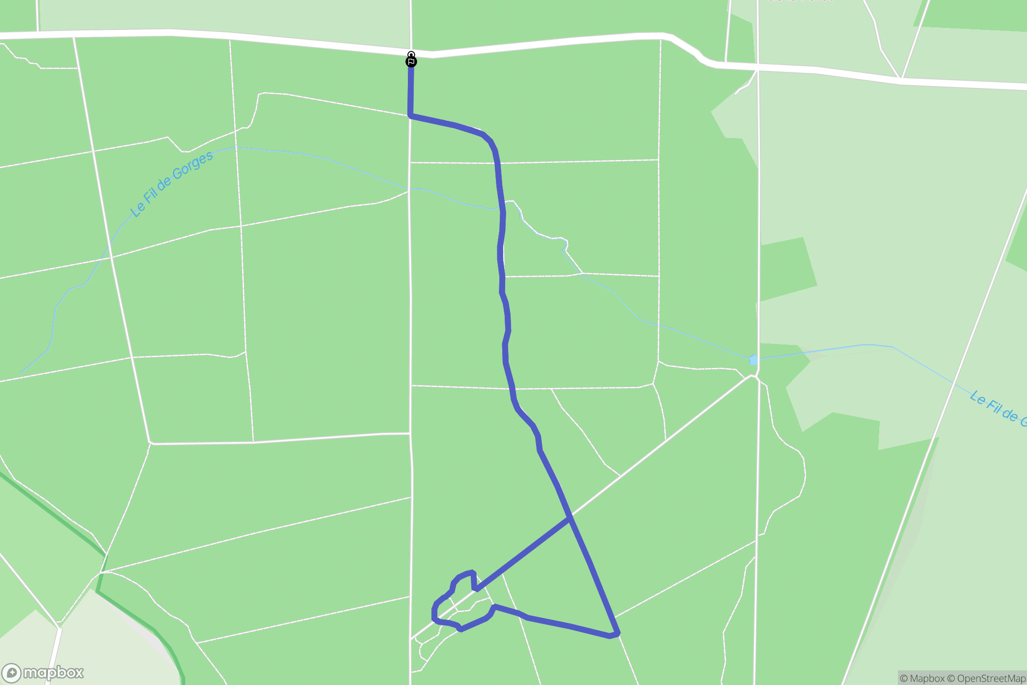 Saint-Sauveur-le-Vicomte : carte du parcours de randonnée - France