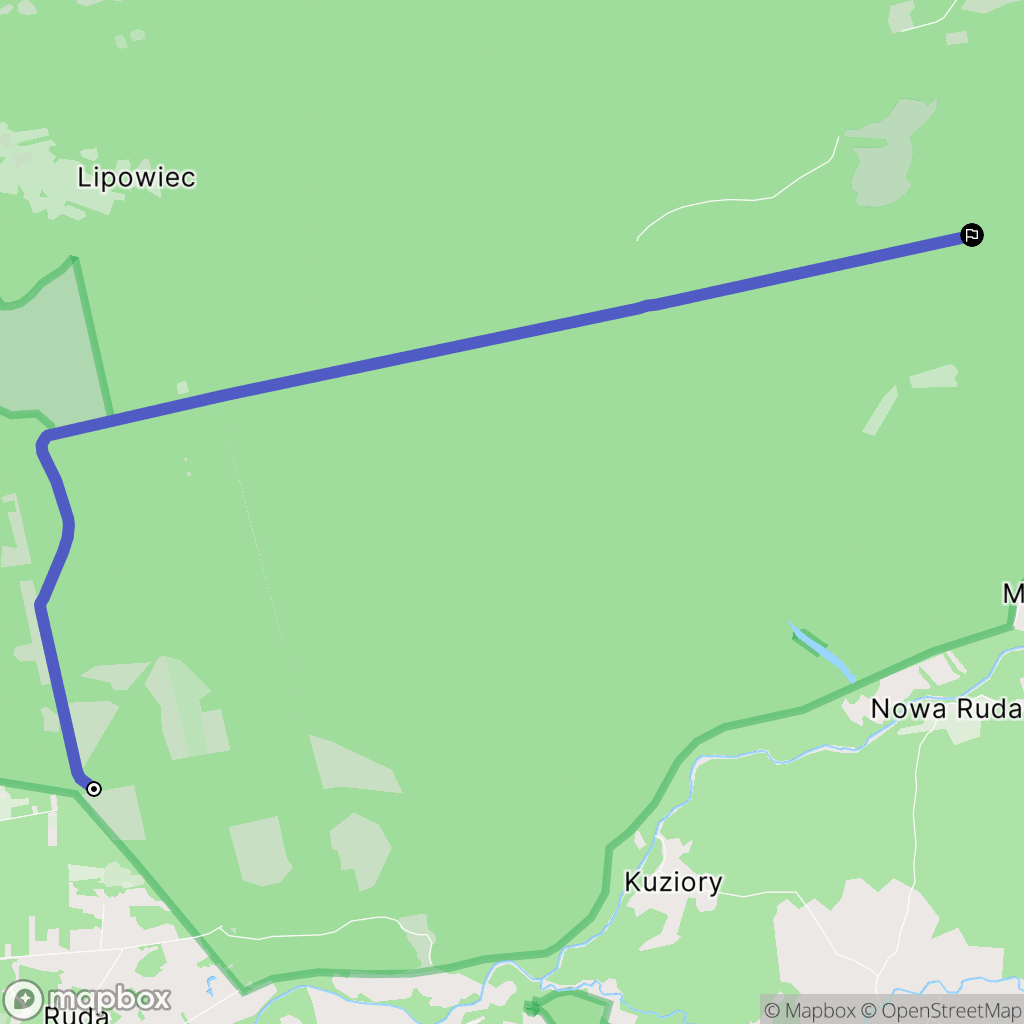 Jastkowice: mapa trasy - Poland