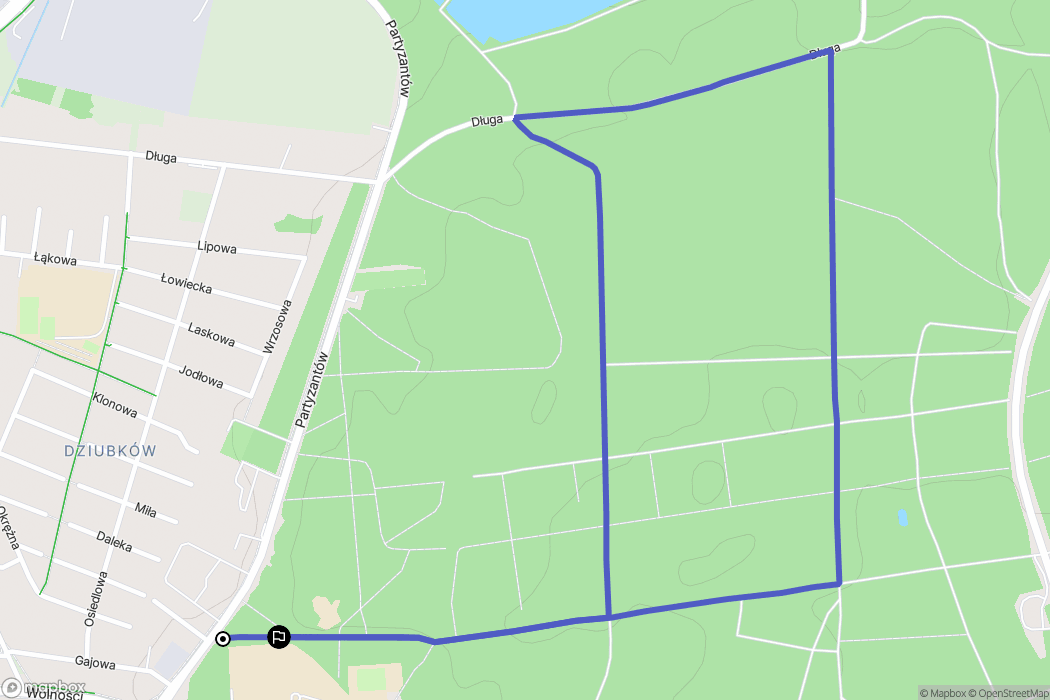 Mielec: mapa trasy - Poland