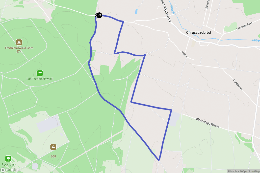 Dąbrowa Górnicza: mapa trasy - Poland