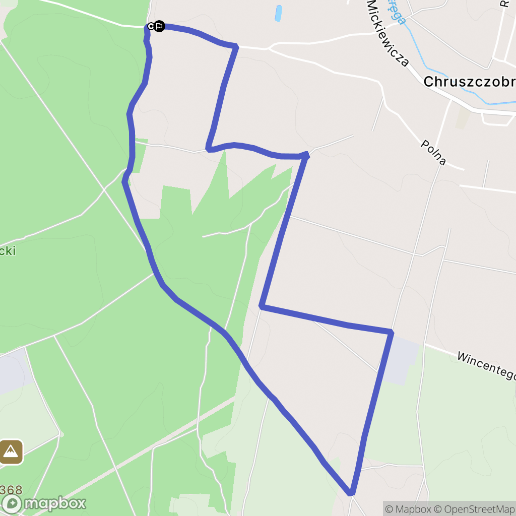Dąbrowa Górnicza: mapa trasy - Poland