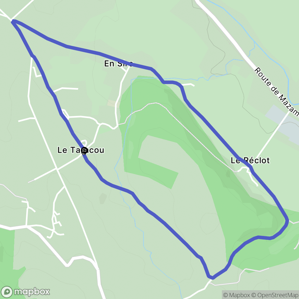 Labruguière : carte du parcours de randonnée - France
