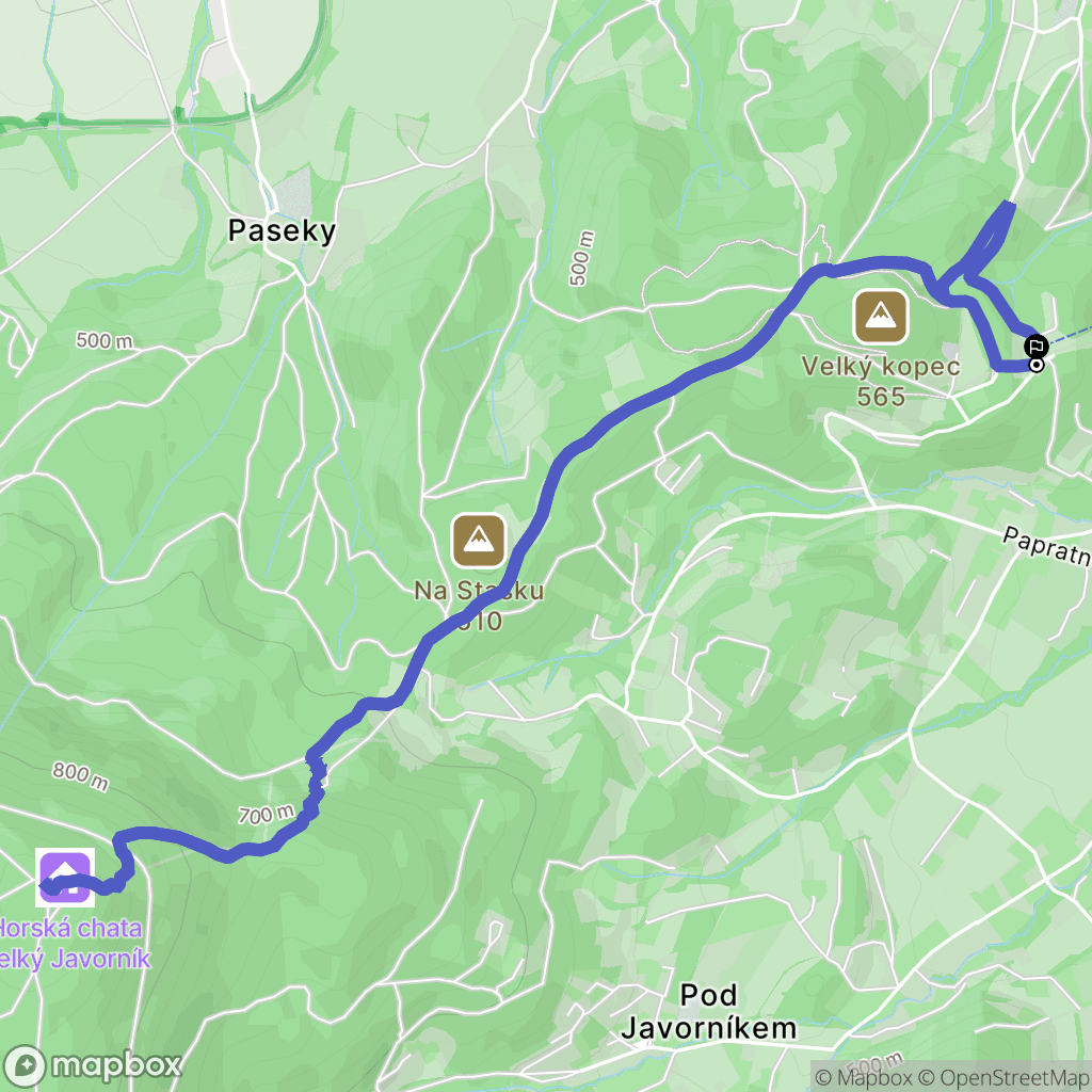 Trojanovice: mapa trasy - Czechia