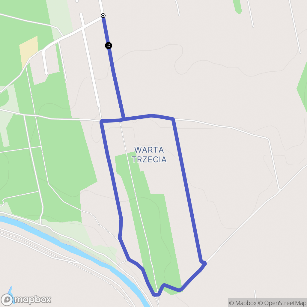 Częstochowa: mapa trasy - Poland