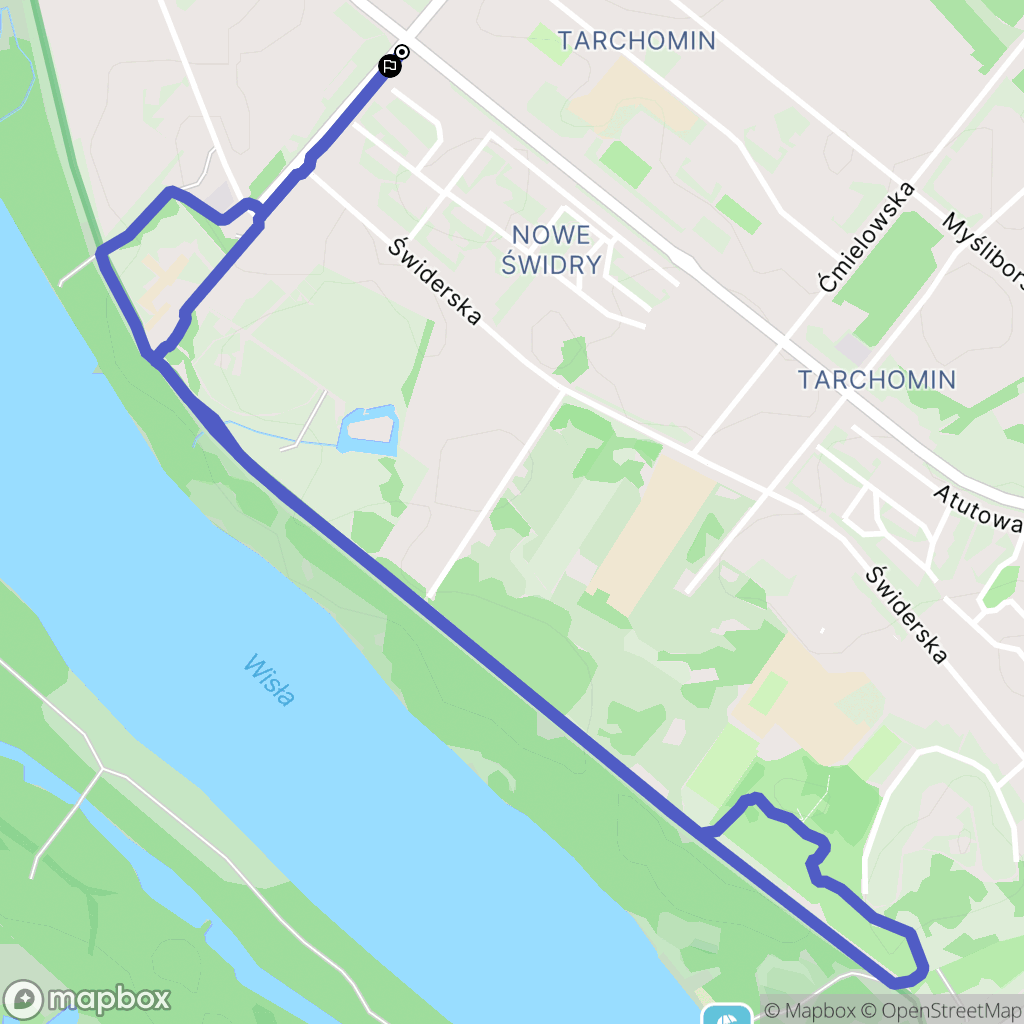 Warszawa: mapa trasy - Poland