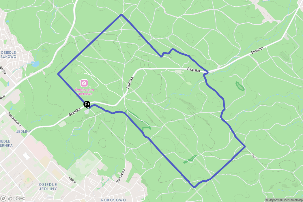 Koszalin: mapa trasy - Poland