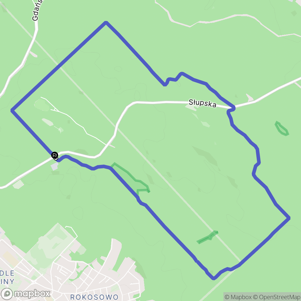 Koszalin: mapa trasy - Poland
