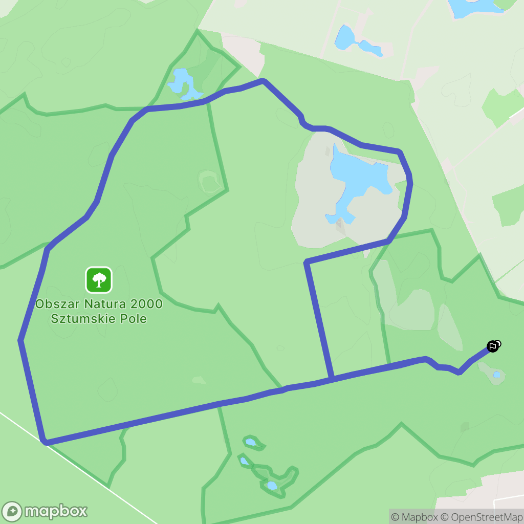 Grzępa: mapa trasy - Poland