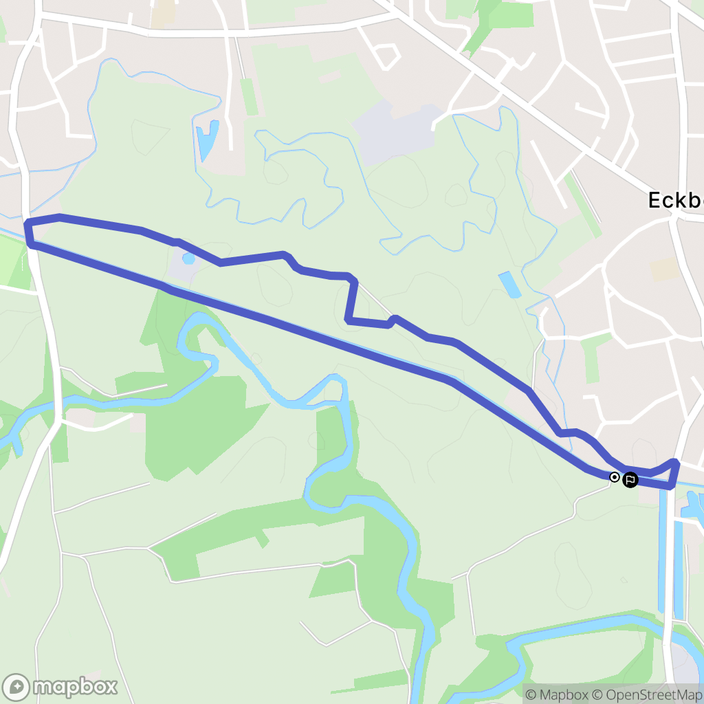 Eckbolsheim : carte du parcours de randonnée - France