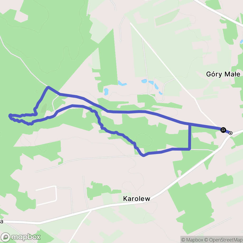 Góry Małe: mapa trasy - Poland