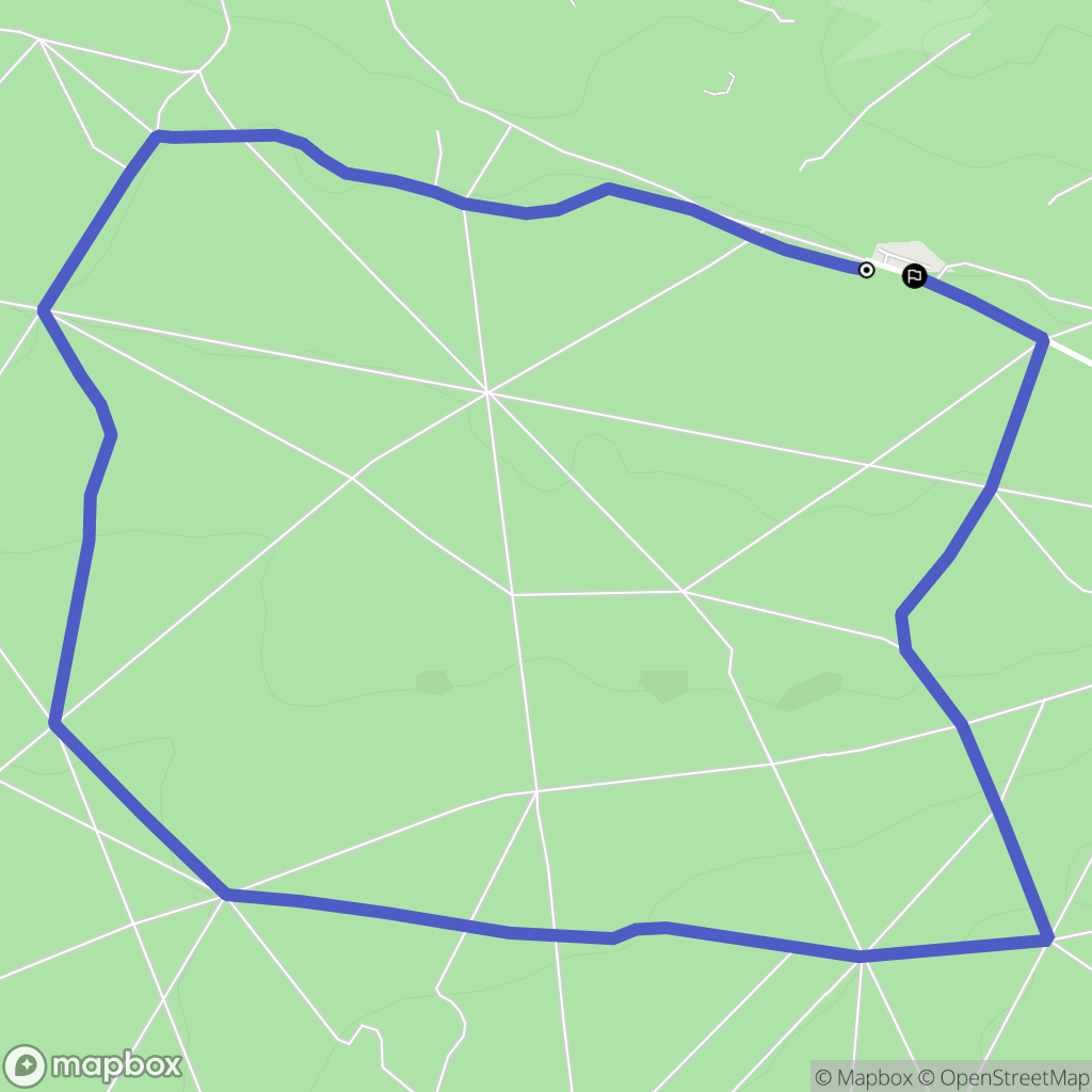 Fontainebleau : carte du parcours de randonnée - France
