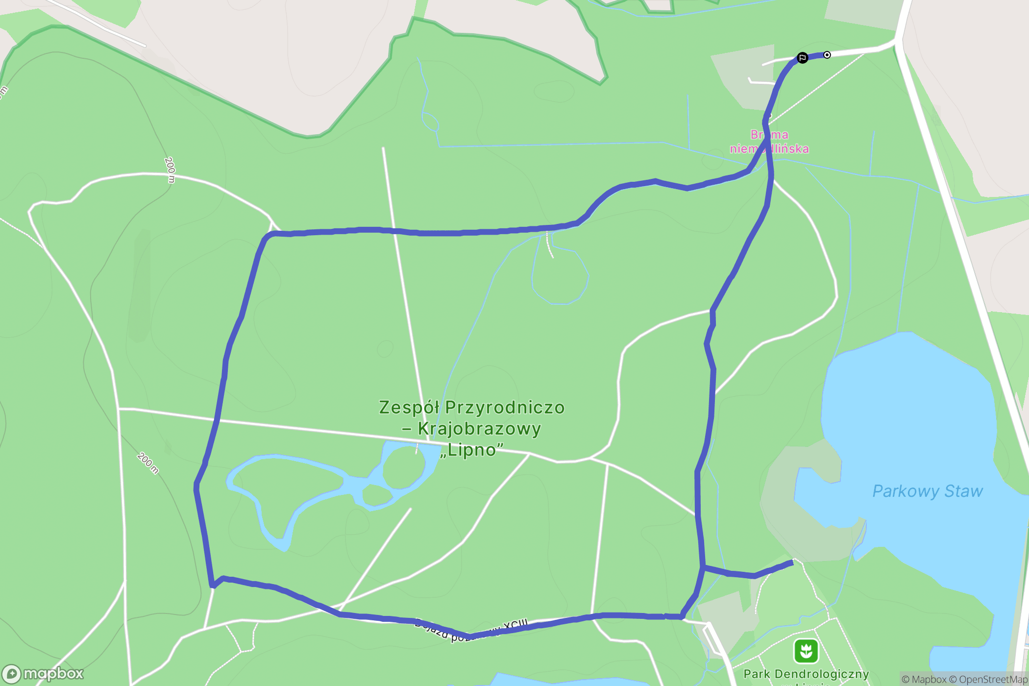 Niemodlin: mapa trasy - Poland