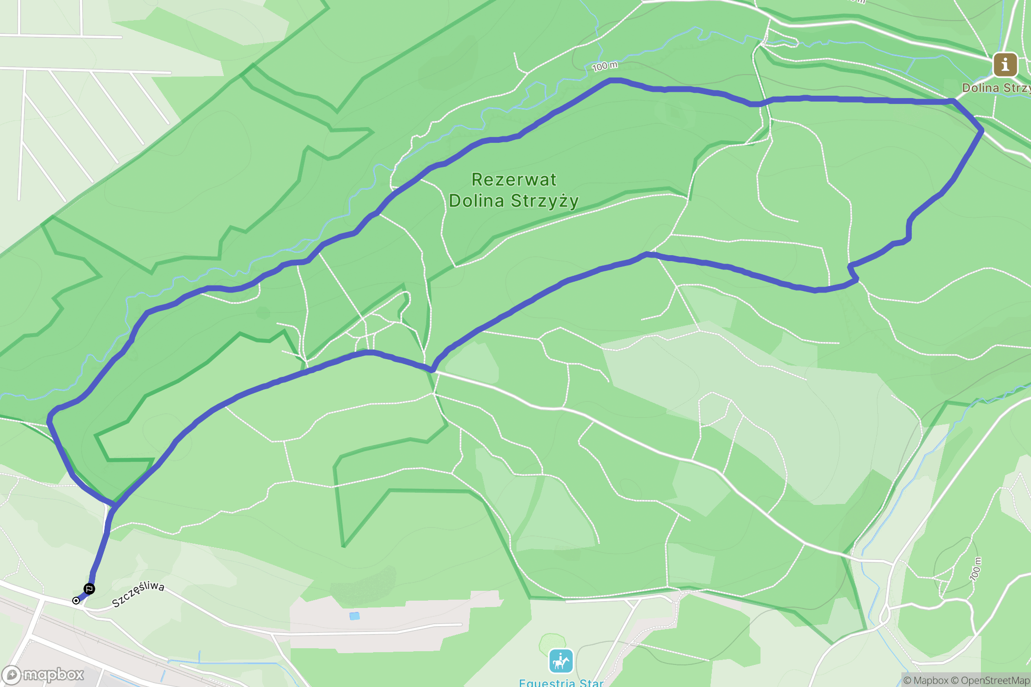Gdańsk: mapa trasy - Poland