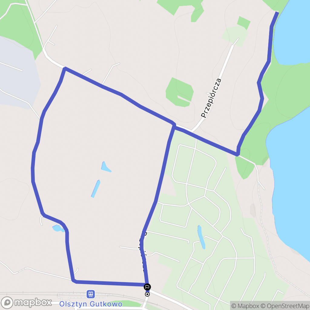 Olsztyn: mapa trasy - Poland