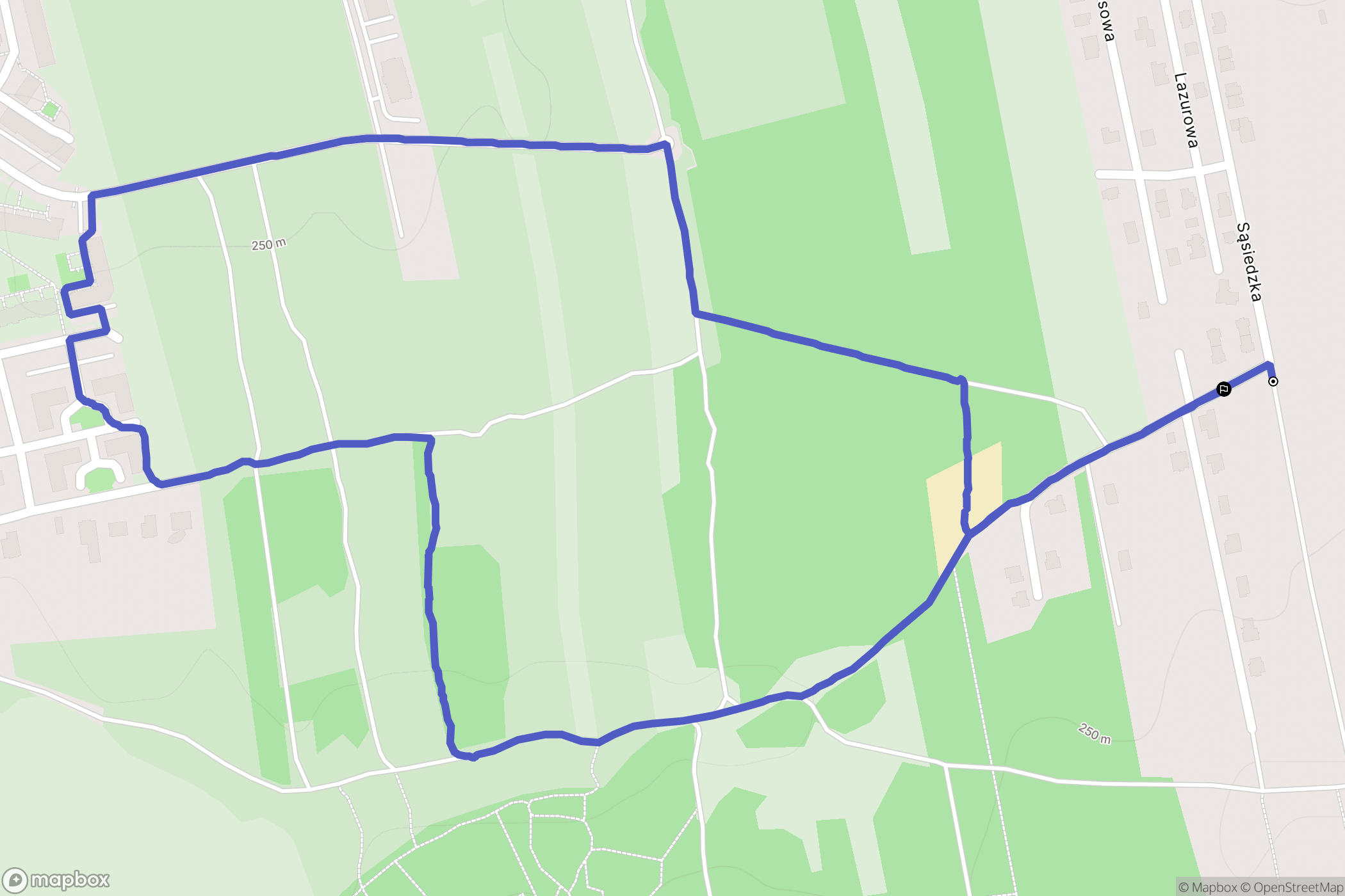 Częstochowa: mapa trasy - Poland