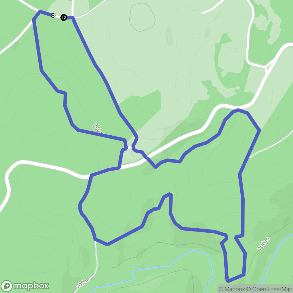 Gioux : carte du parcours de randonnée - France