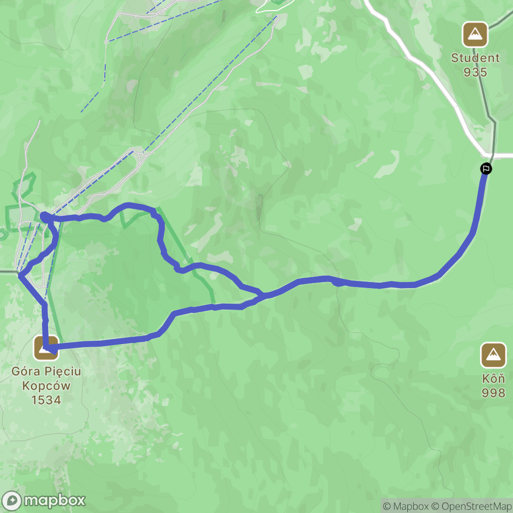 Oravská Polhora: mapa trasy - Slovakia