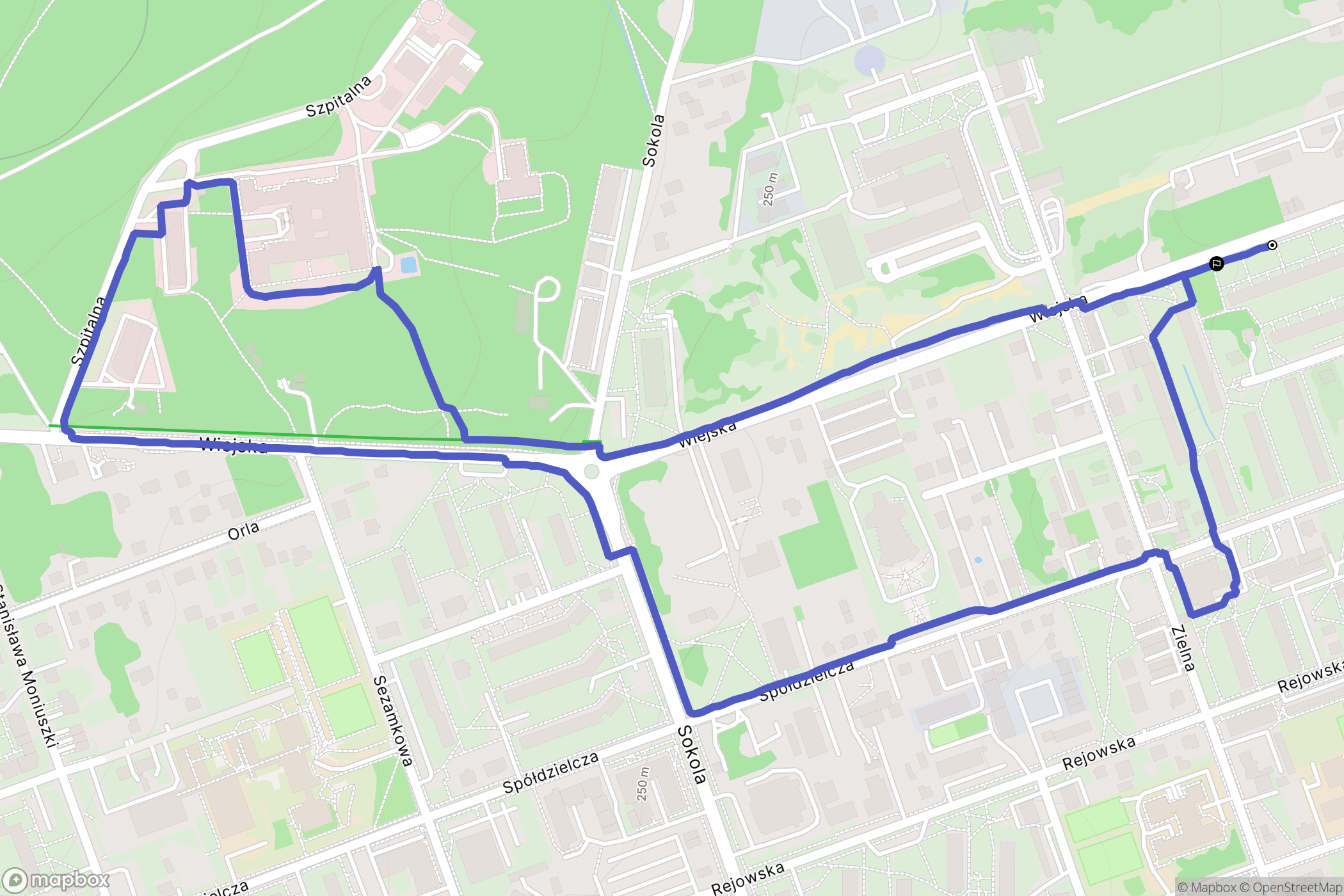 Skarżysko-Kamienna: mapa trasy - Poland