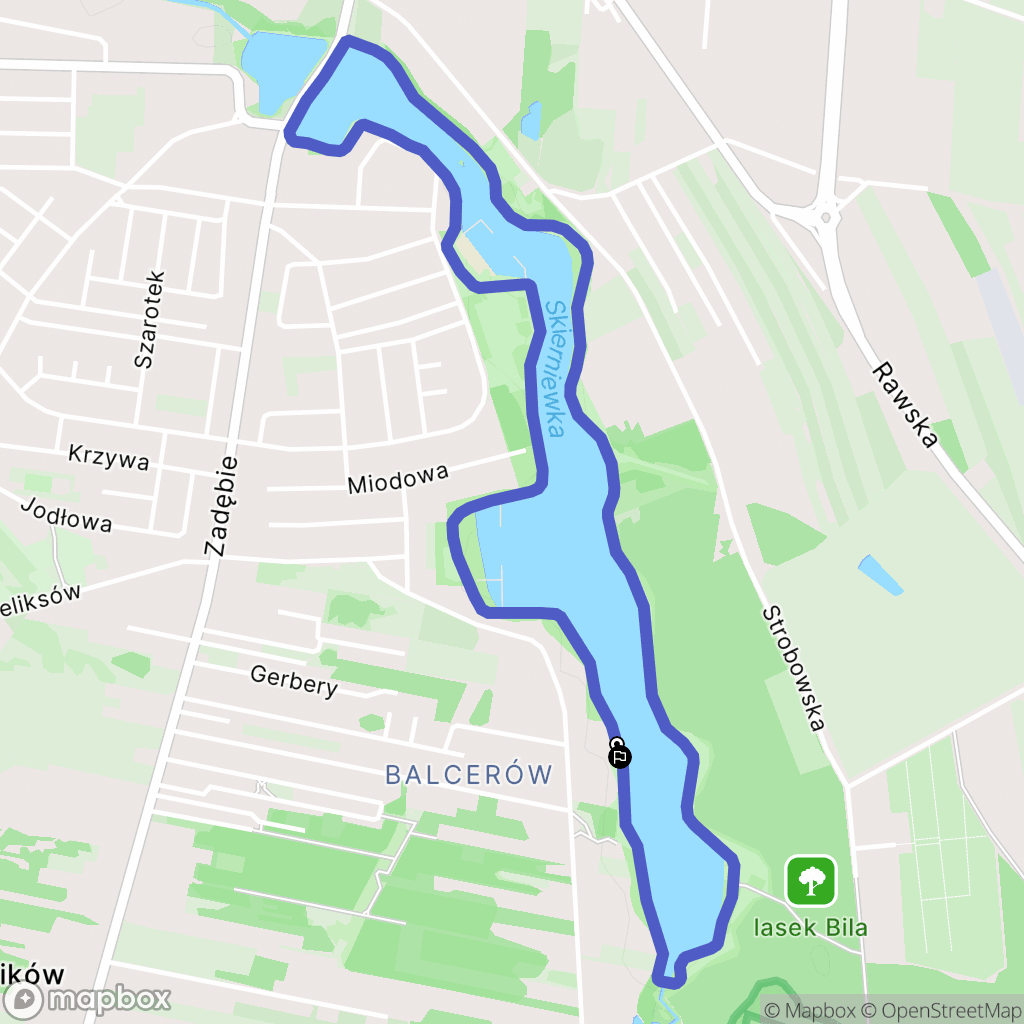 Skierniewice: mapa trasy - Poland