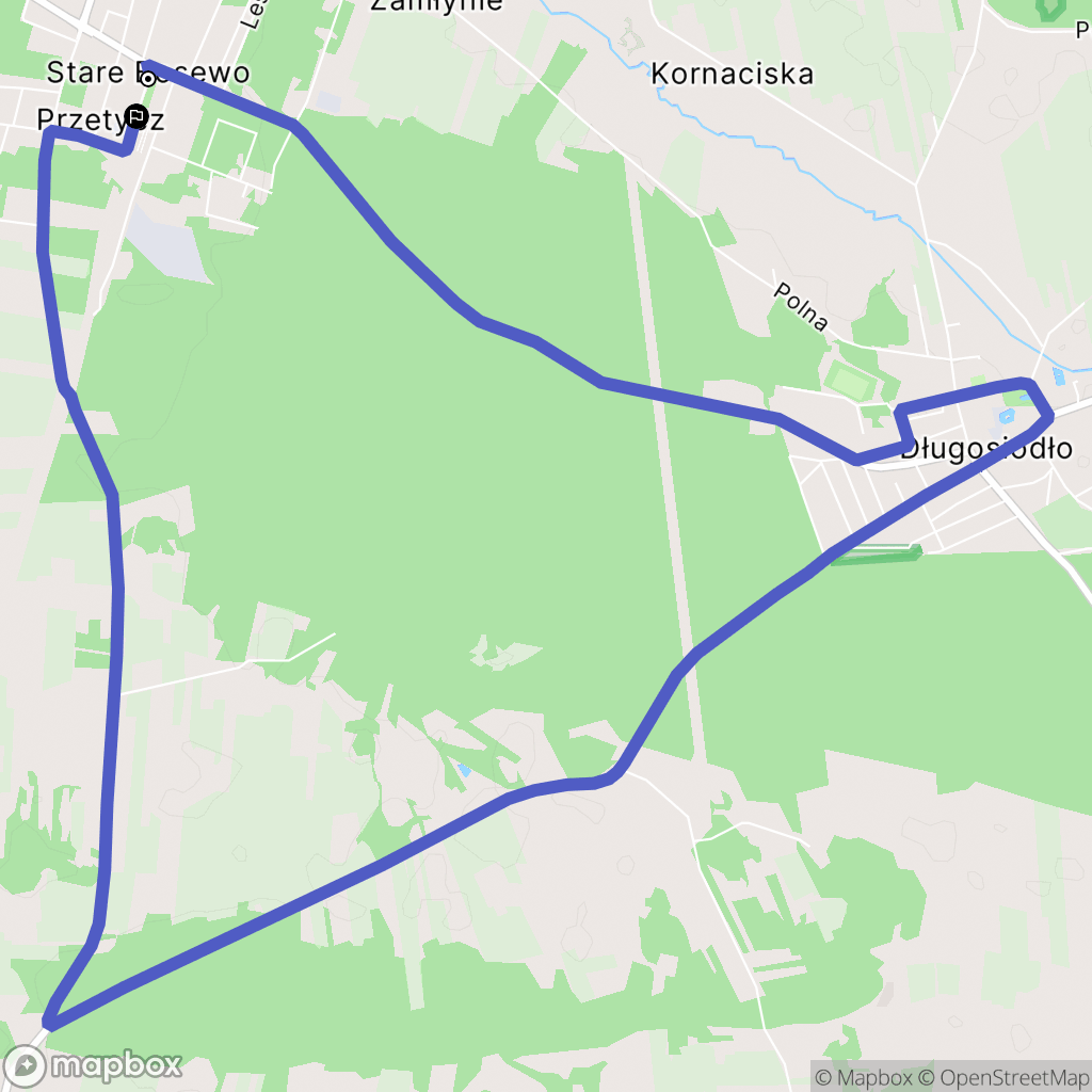Stare Bosewo: mapa trasy - Poland