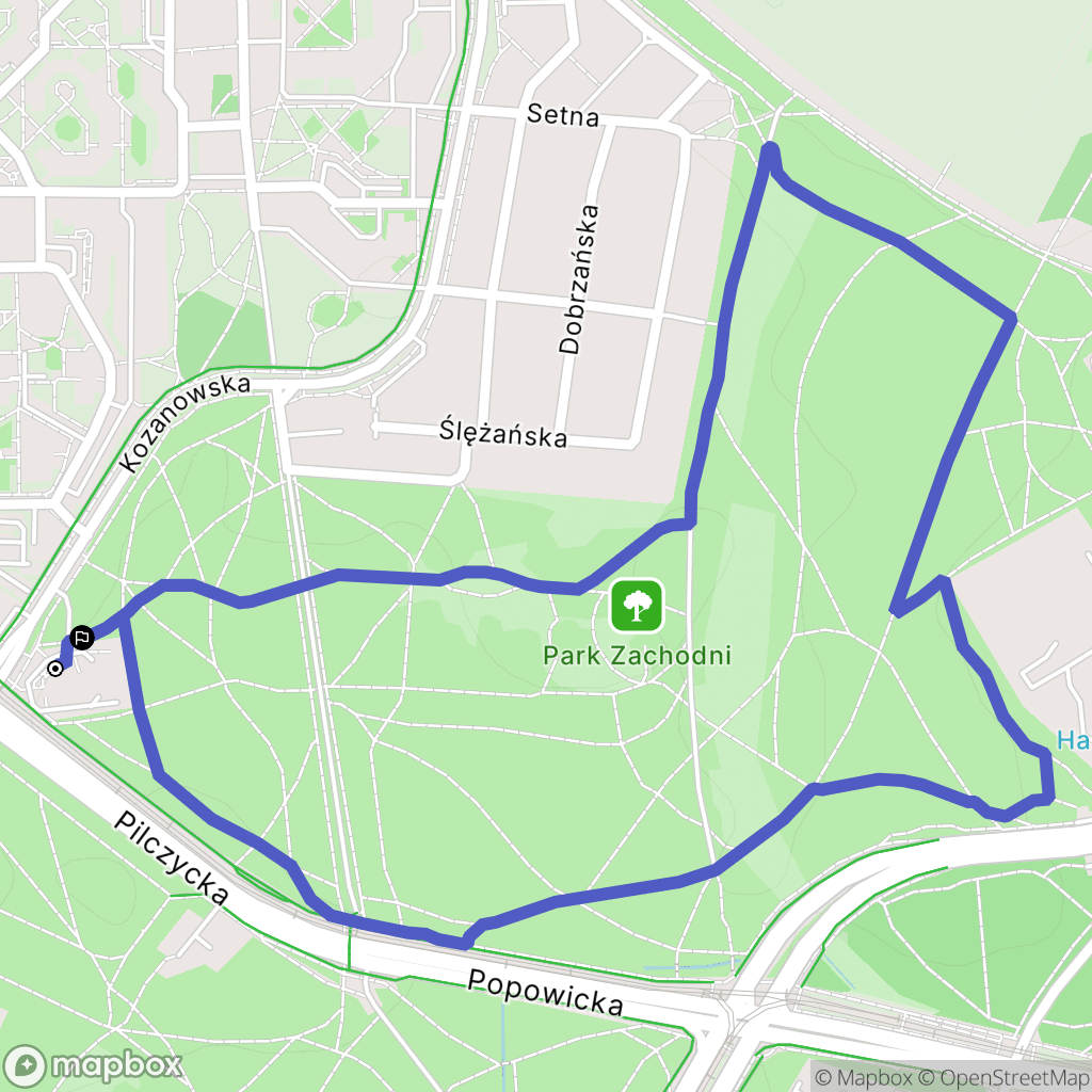 Wrocław: mapa trasy - Poland