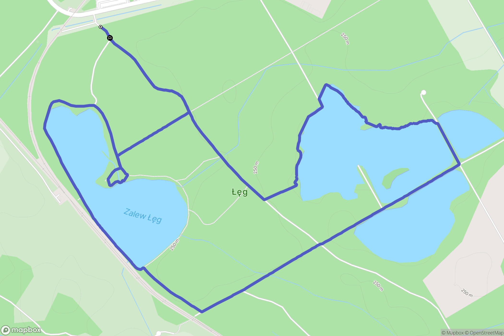Jaworzno: mapa trasy - Poland