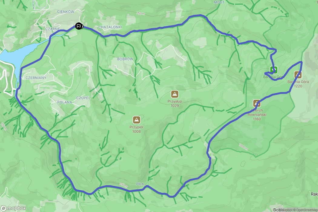Wisła: mapa trasy - Poland