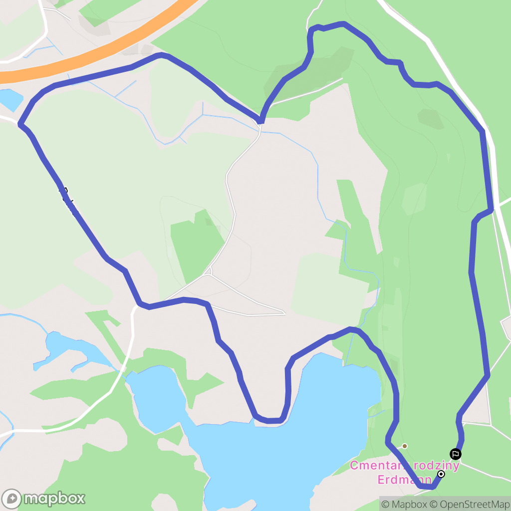 Zazdrość: mapa trasy - Poland