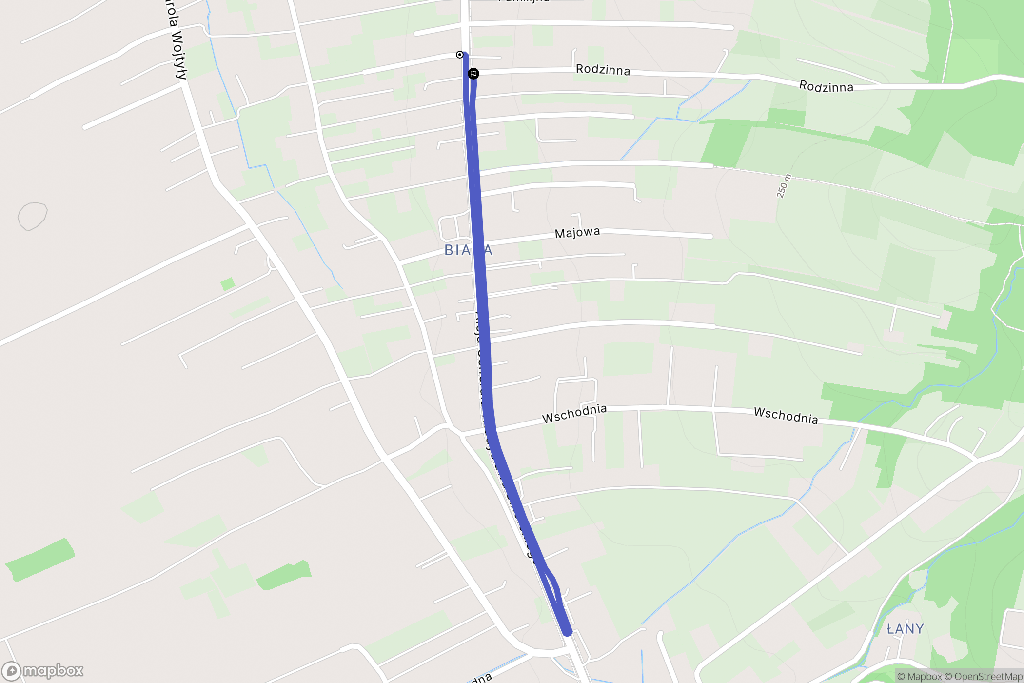 Rzeszów: mapa trasy - Poland