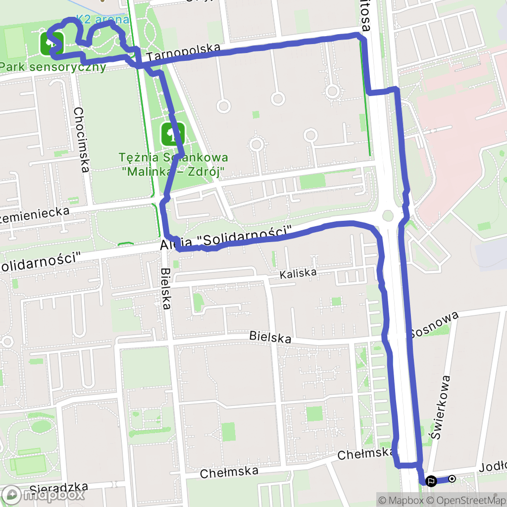 Opole: mapa trasy - Poland