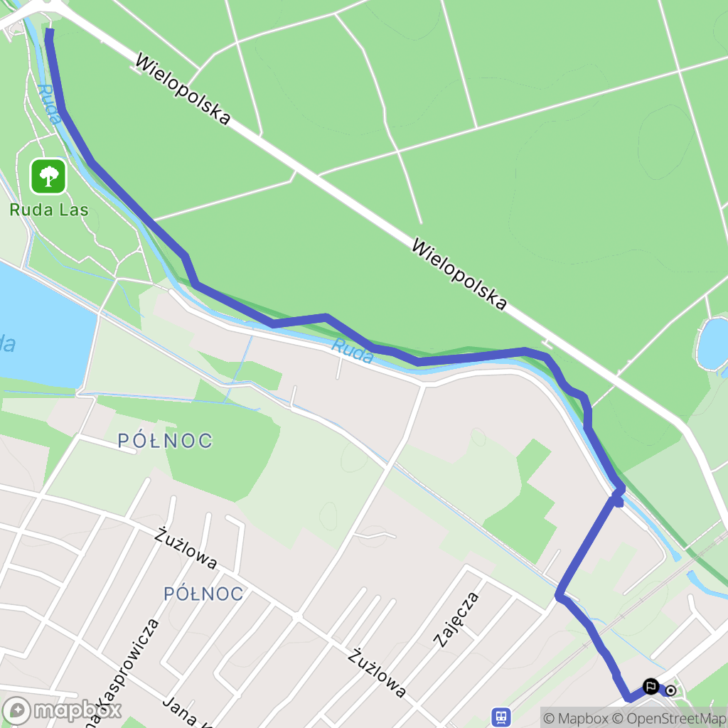 Rybnik: mapa trasy - Poland
