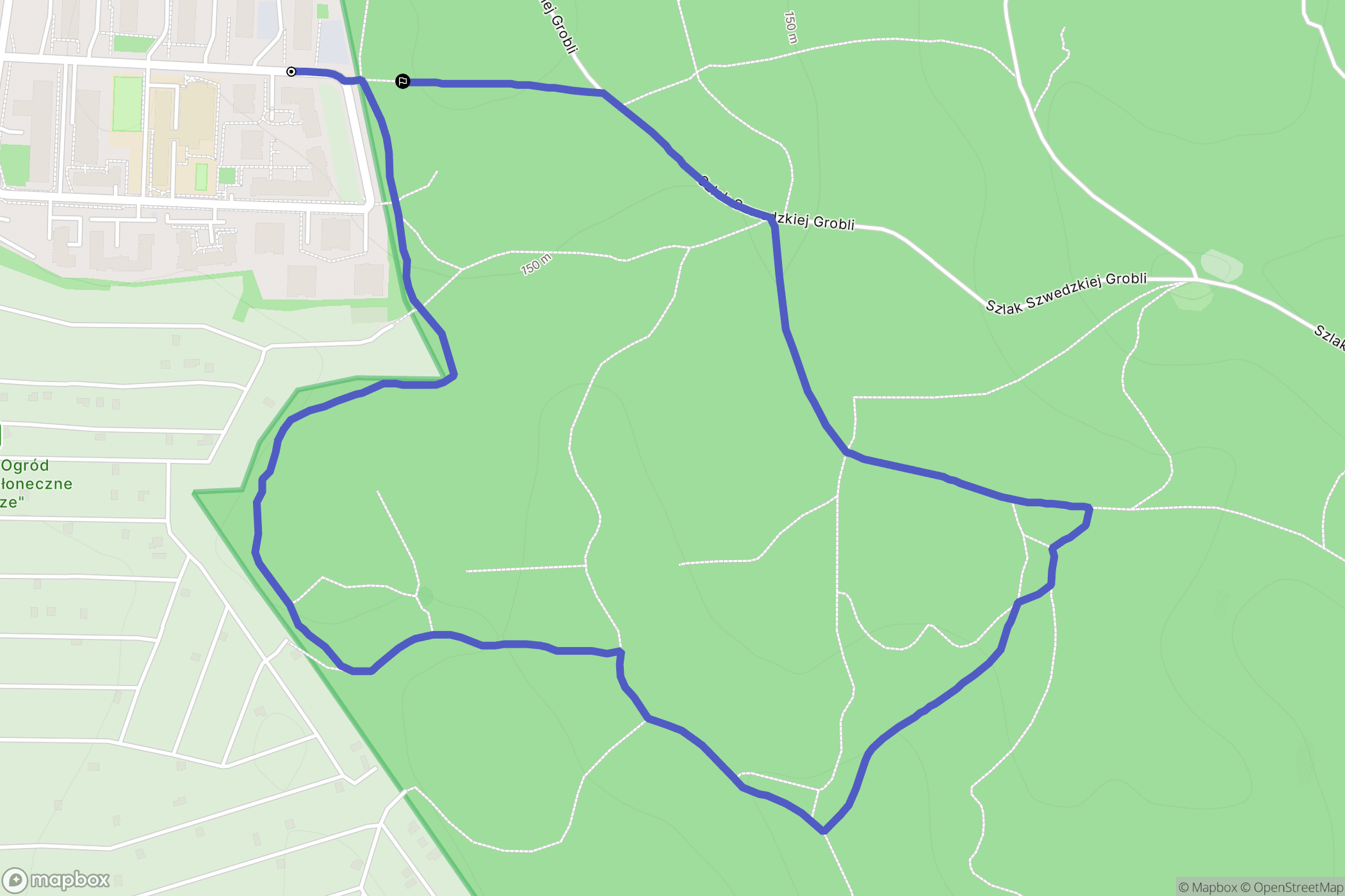 Gdańsk: mapa trasy - Poland