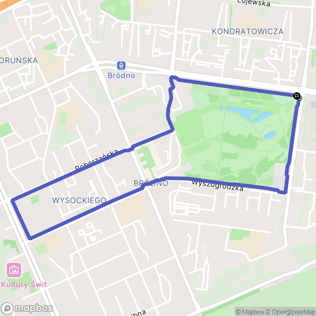 Warszawa: mapa trasy - Poland
