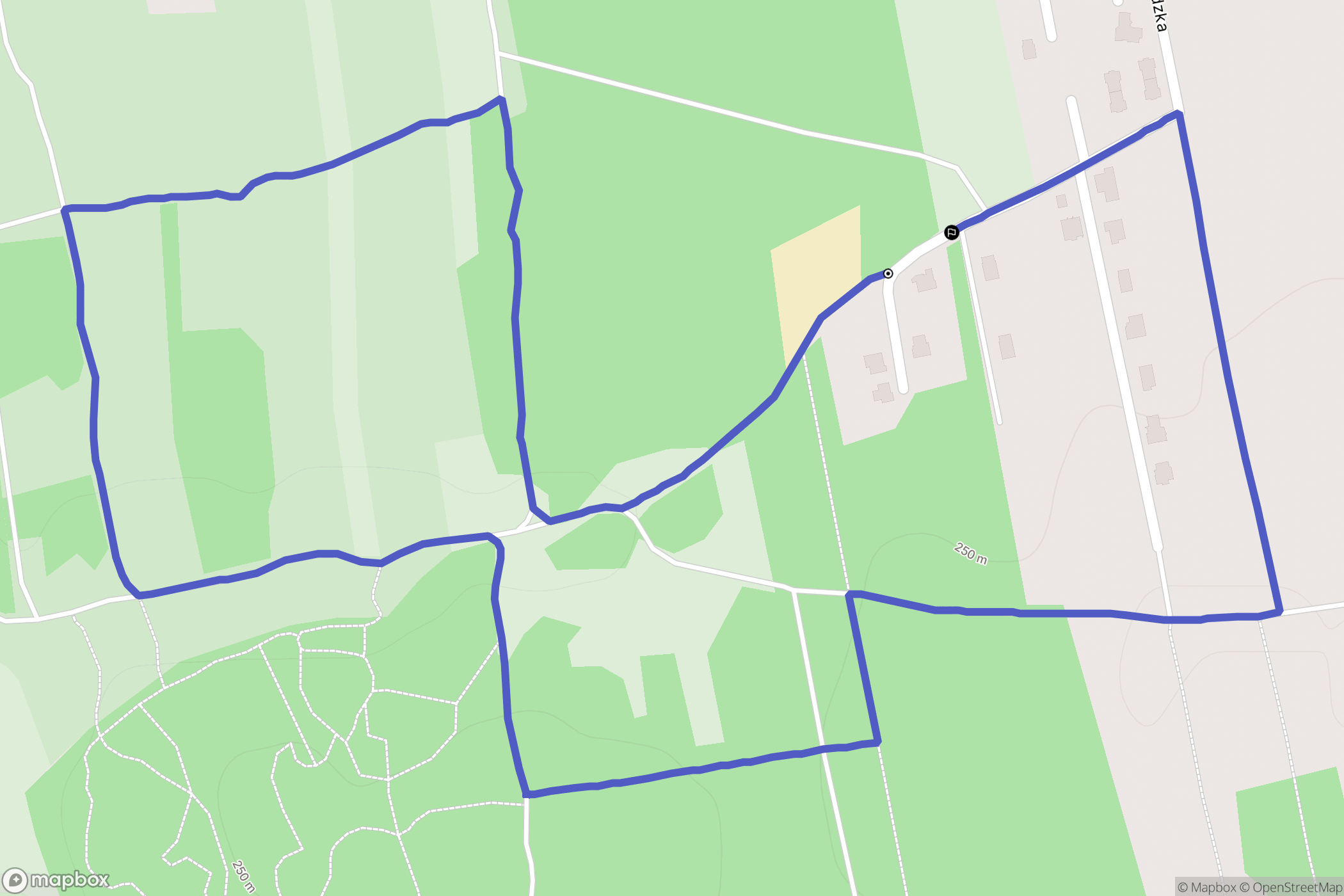 Częstochowa: mapa trasy - Poland