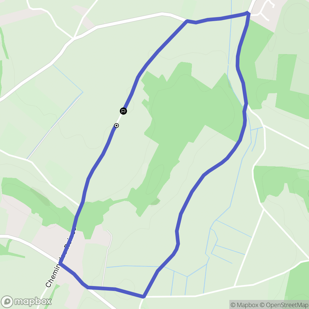 Montéléger : carte du parcours de randonnée - France