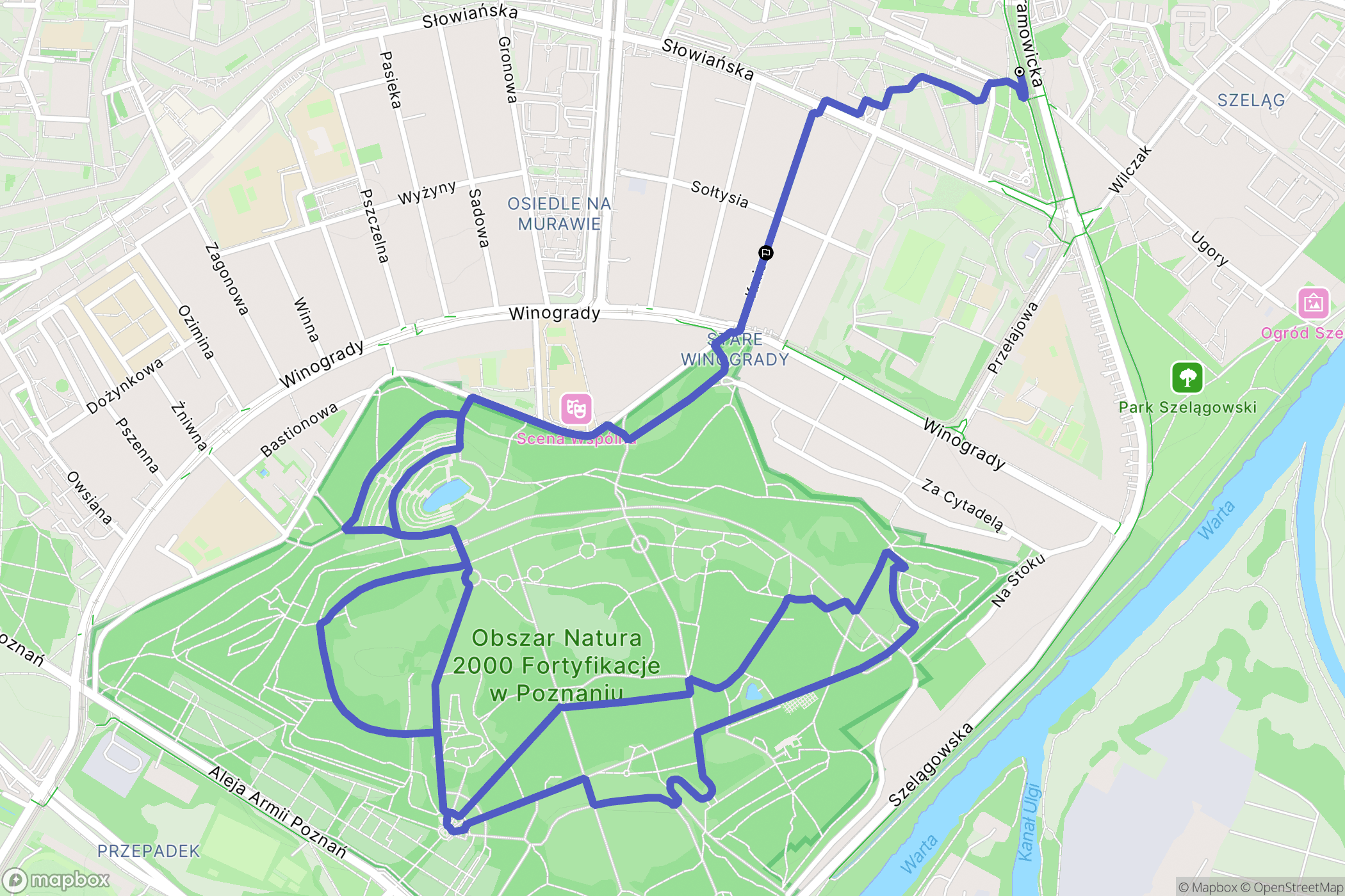 Poznań: mapa trasy - Poland