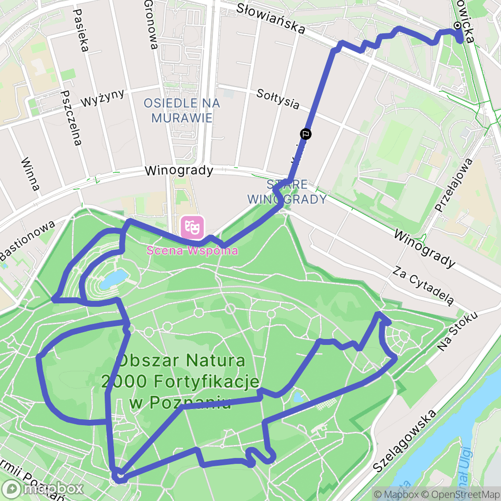 Poznań: mapa trasy - Poland
