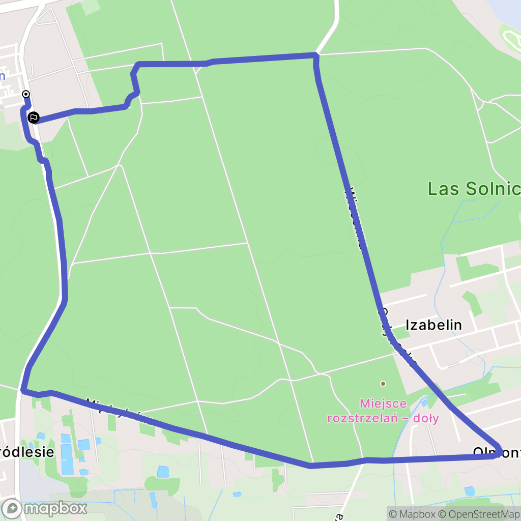 Białystok: mapa trasy - Poland