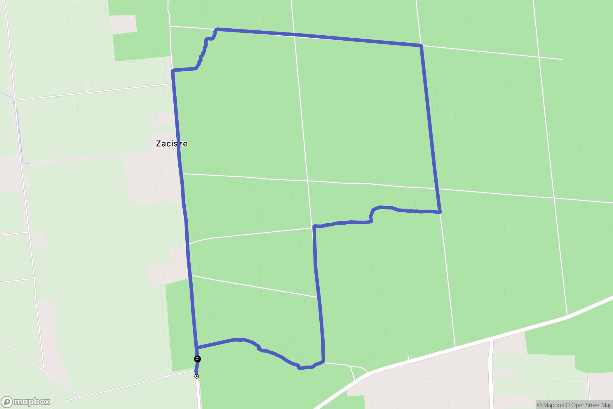 Julków: mapa trasy - Poland