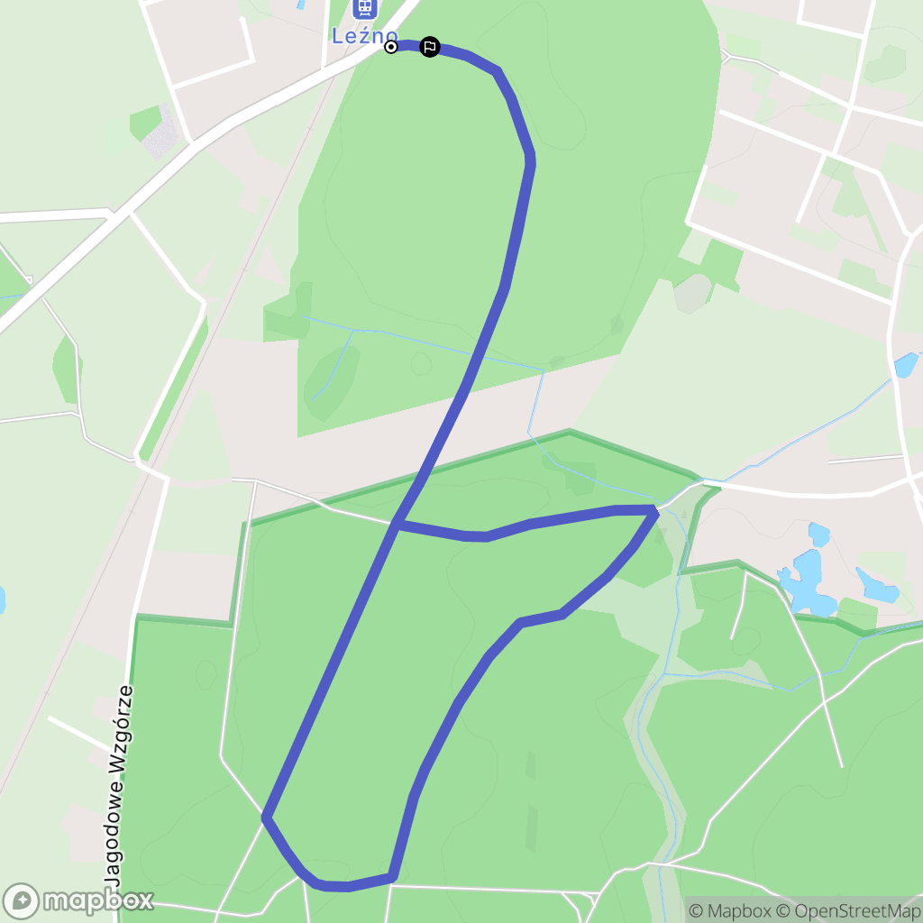 Leźno: mapa trasy - Poland
