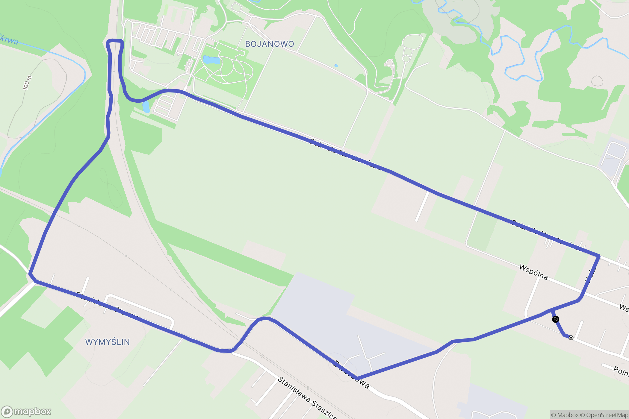 Sierpc: mapa trasy - Poland