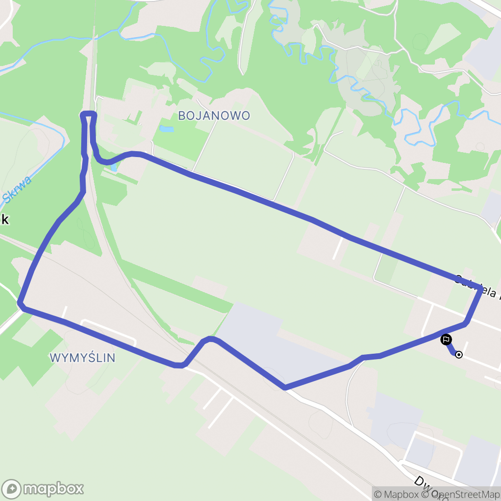 Sierpc: mapa trasy - Poland
