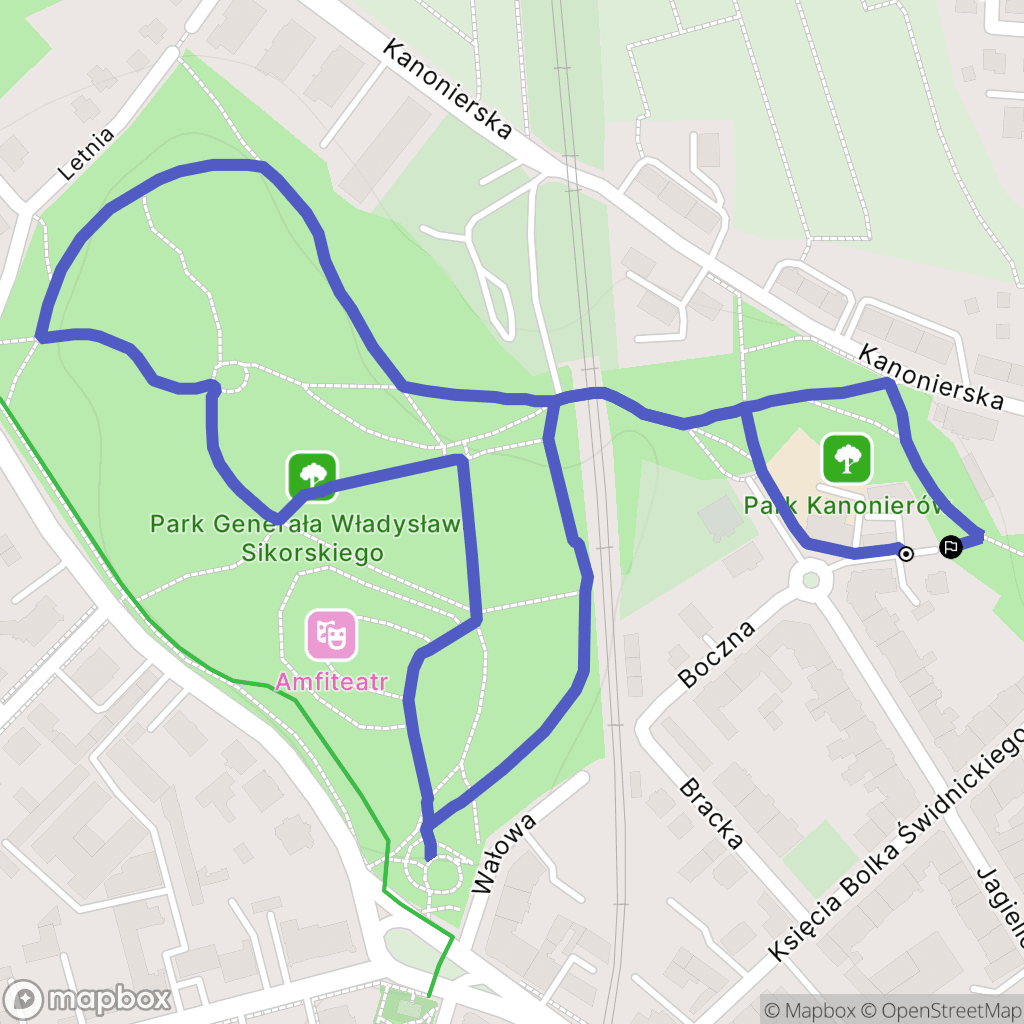 Świdnica: mapa trasy - Poland