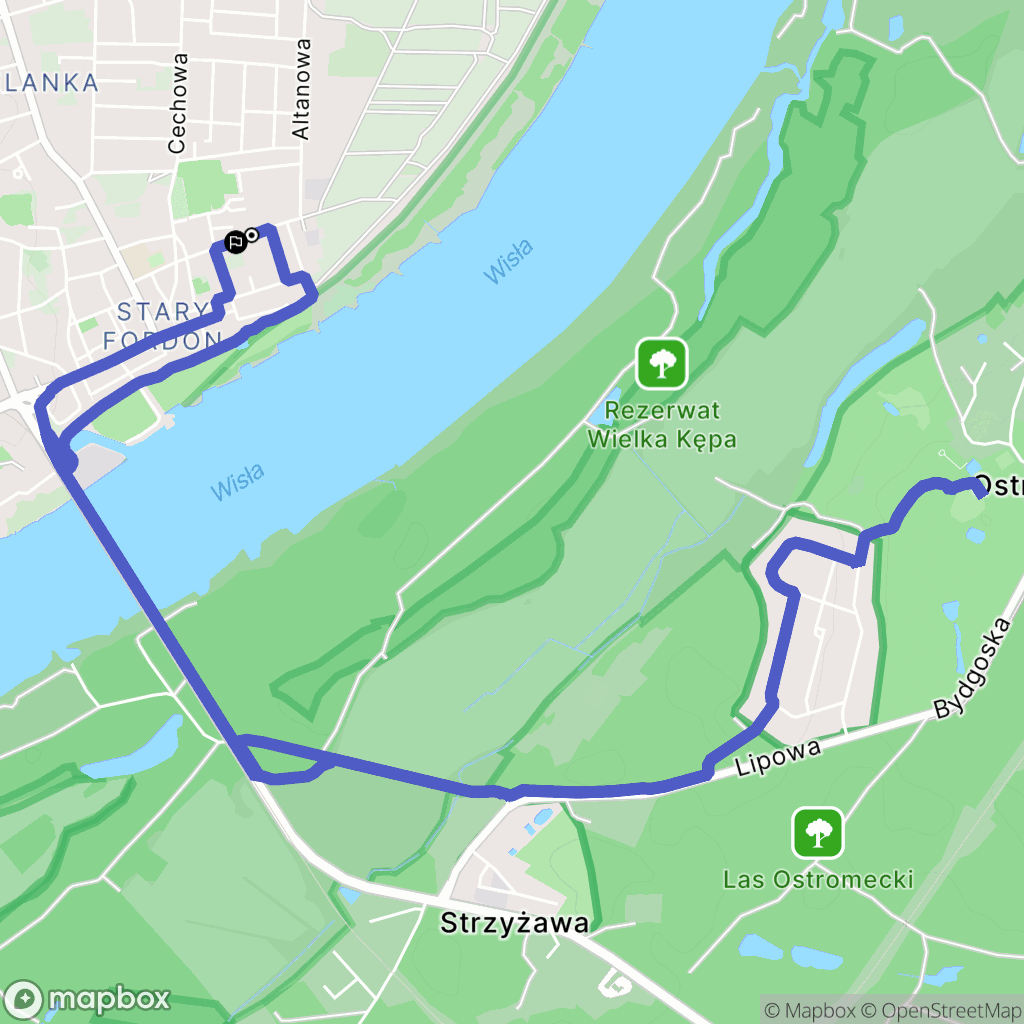 Bydgoszcz: mapa trasy - Poland